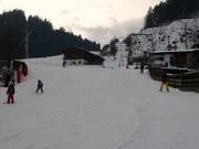 Blick auf die Hauptabfahrt