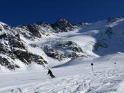Skifahren am Gletscher