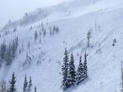 Steile Abfahrten an der Sesselbahn Milly Express