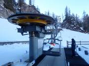 Das Personal ist immer präsent am Einstieg