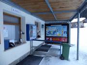 Gepflegter Kassenbereich an der Talstation