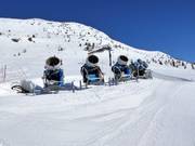Schneekanonen in Bellwald
