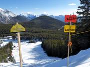 Zufahrt zu den extrem schweren Pisten