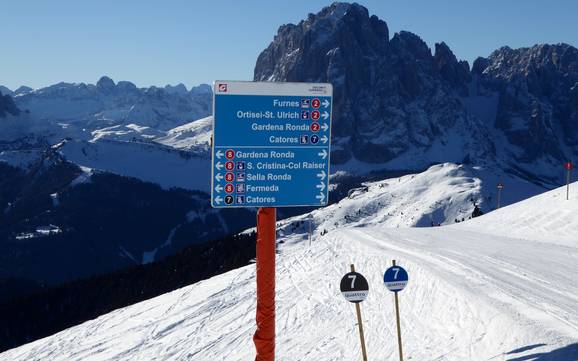 Gröden (Val Gardena): Orientierung in Skigebieten – Orientierung Gröden (Val Gardena)