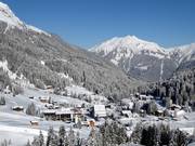 Blick auf den Ort Gargellen