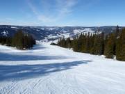 Leichter Teil der Piste Hafjell