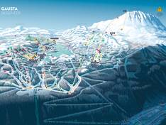 Pistenplan Gaustablikk – Rjukan