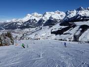 Piste an der Abergbahn