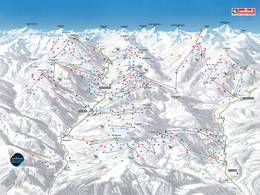 Pistenplan Saalbach Hinterglemm Leogang Fieberbrunn (Skicircus)