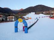 Blick vom Übungshang zum Tellerlift