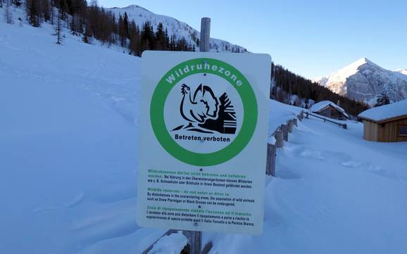 Gailtaler Alpen: Umweltfreundlichkeit der Skigebiete – Umweltfreundlichkeit Goldeck – Spittal an der Drau