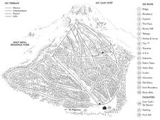 Pistenplan Mount Cain