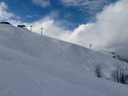 Tiefschneehang der Sechsersesselbahn Alpette