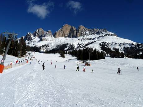 Skigebiete für Anfänger in der Autonomen Region Trentino-Südtirol – Anfänger Carezza