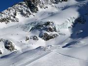 Skifahren am Gletscher