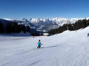 Abfahrten an der Bergstation Hochoetz