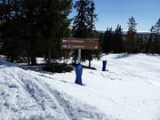 Pistenausschilderung im Skigebiet Idre Fjäll