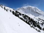 Steiles Gelände ausgehend von der High Traverse