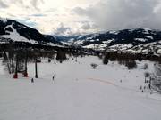 Anfängergelände an der Talstation Mont Arbois