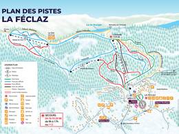 Pistenplan La Féclaz