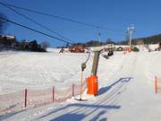 Modřín - Schlepplift mit T-Bügel/Anker
