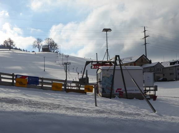 Blick auf den Skilift Vögelinsegg