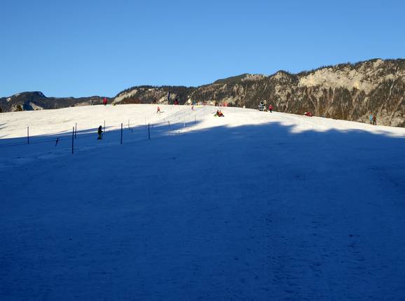 Die leichte Piste am Kollerlift