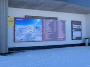 Informationstafel bei der Servicestation