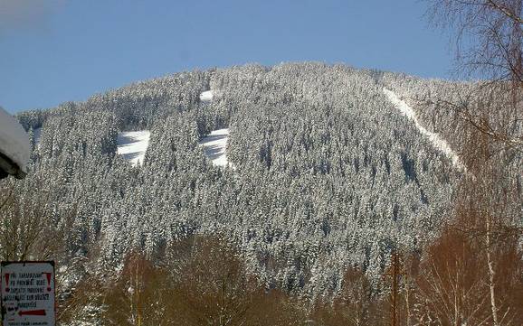 Größter Höhenunterschied in Železná Ruda – Skigebiet Špičák