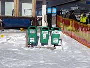 Mülltrennung im Skigebiet