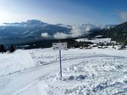 Pistenausschilderung im Skigebiet