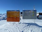 Detaillierte Ausschilderung am Salober