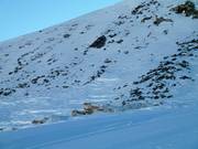 Die Folien zum Abdecken des Gletschers im Sommer