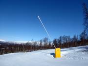 Lanzenbeschneiung im Skigebiet Hemavan