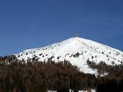 Blick auf die Freeridehänge am Palon