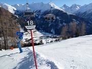 Schwere Piste Nr. 18 in Kals