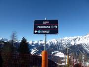 Pistenausschilderung am Klausberg