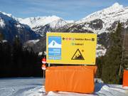 Ausschilderung Talabfahrt Matrei