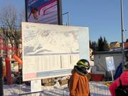 Pistenplan im Skigebiet Zieleniec
