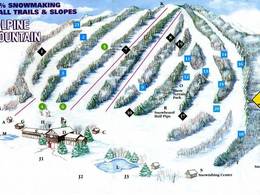 Pistenplan Alpine Mountain Ski & Snow Tubing Center
