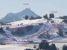 Pistenplan Gerhalde – Oy-Mittelberg
