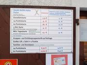 Preisinformationen an der Kasse