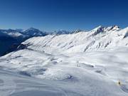 Skigebiet Belalp mit Blick zum Matterhorn