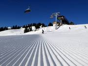 Frisch präparierte Schrödelsteinabfahrt