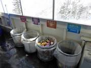 Mülltrennung im Skigebiet Furano