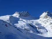 Extreme Freeridevarianten am Corvatsch