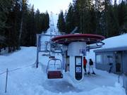 Roßkopf-2er-Sesselbahn - 2er Sesselbahn fix geklemmt