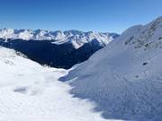 Tiefschneerevier bei der Lattenabfahrt