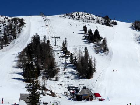 Skigebiete für Könner und Freeriding Westliches Slowenien – Könner, Freerider Krvavec