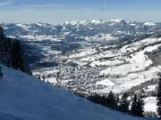 Blick auf Bad Hindelang im Ostrachtal